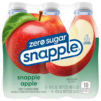 Snapple Fruit Flavored Drink, Zero Sugar, Snapple Apple, 6 Pack - 6 Each