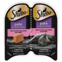 Sheba Cat Food, Delicate Salmon Entree, Pate in Natural Juices - 2 Each