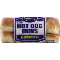 Franz Hot Dog Buns, Restaurant Pack - 16 Each