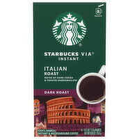 Starbucks Coffee, Italian Roast, Dark Roast, Instant & Microground - 8 Each