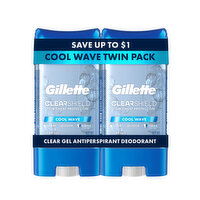 Gillette Clear Gel Antiperspirant and Deodorant for Men Artic Ice Scent Twin Pack - 7.6 Ounce