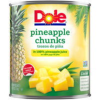 Dole Pineapple Chunks in 100% Pineapple Juice - 6.62 Pound