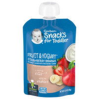 Gerber Fruit & Yogurt, Strawberry Banana, Toddler (12+ Months) - 3.5 Ounce