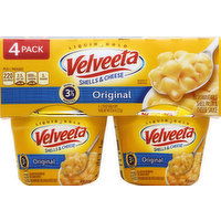 Velveeta Shells/Cheese, Original, 4 Pack, 4 Each