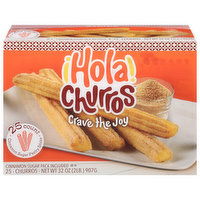 Hola Churros! Pastry Sticks, Cinnamon Sugar, Churros, 25 Each