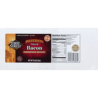 First Street Bacon, Premium, Hardwood Smoked, Sliced, 15 Pound