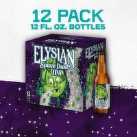 Elysian Brewing Space Dust IPA Craft Beer, India Pale Ale, 12 Pack Beer, 12 FL OZ Bottles, 8.2% ABV - 12 Fluid ounce