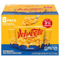 Velveeta Shells & Cheese, Original, 8 Pack - 19.12 Ounce