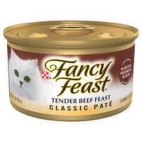 Fancy Feast Car Food, Gourmet, Tender Beef Feast, Classic Pate - 3 Ounce