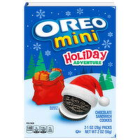 Oreo Sandwich Cookies, Chocolate, Holiday Adventure - 2 Ounce