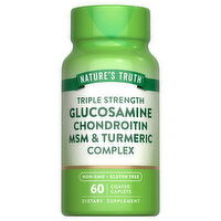 Nature's Truth MSM & Turmeric Complex Triple Strength Caplets Glucosamine Chondroitin - 60 Each