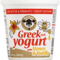 Karoun Yogurt, Greek Style, with Honey & Vanilla - 24 Ounce