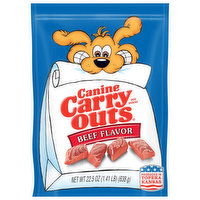 Canine Carry Outs Dog Snacks, Beef Flavor - 22.5 Ounce