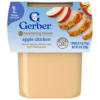 Gerber Apple Chicken, Nourishing Blends, Sitter 2nd Foods, 2 Packs - 8 Ounce