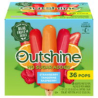 Outshine Fruit Ice Pops, No Sugar Added, Assorted - 36 Each