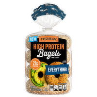 Thomas High Protein Everything Bagels - 4 Each