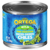 Ortega Fire Roasted Diced Green Mild Chiles - 7 Ounce