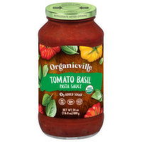 Organicville Pasta Sauce, Tomato Basil - 24 Ounce