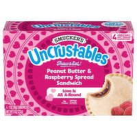 Smucker's Peanut Butter & Raspberry Spread Sandwich - 4 Each