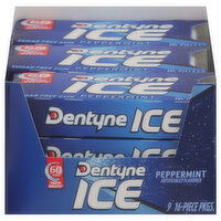 Dentyne Gum, Sugar Free, Peppermint, 9 Each