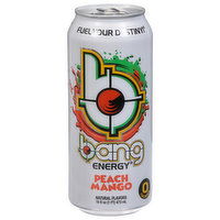 Bang Energy Drink, Peach Mango, 16 Fluid ounce