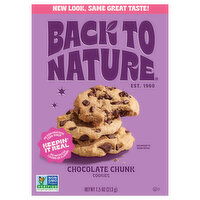 Back To Nature Cookies Chocolate Chunk - 7.5 Ounce
