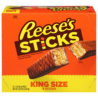 Reese's Sticks King Size Milk Chocolate, Peanut Butter & Crispy Wafers - 24 Each
