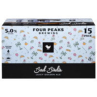 Four Peaks Brewing Beer, Juicy Golden Ale, Bad Birdie, 15 Pack - 15 Each