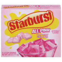 Starburst Gelatin, Strawberry, All Pink - 3.93 Ounce