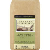 Peerless Coffee & Tea Coffee, Whole Bean, Dark Roast, Fair Trade French Roast - 32 Ounce