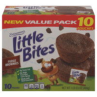 Entenmann's Brownies, Fudge, Value Pack, 10 Each