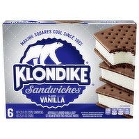 Klondike Sandwiches, Classic Vanilla, 6 Each