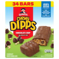 Quaker Granola Bars, Chocolate Chip - 34 Each
