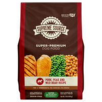 Supreme Source Dog Food, Grain-Free, Pork, Peas and Wild Boar Recipe, Super-Premium