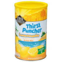 First Street Drink Mix, Lemonade, Thirst Puncher - 75.6 Ounce