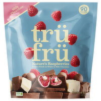 Tru Fru Milk Chocolate Nature's Raspberries - 8 Ounce