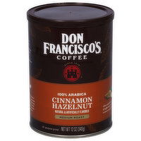 Don Francisco's Coffee, 100% Arabica, Medium Roast, Cinnamon Hazelnut - 12 Ounce