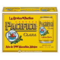 Pacifico Beer, Clara - 12 Each