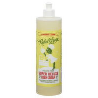 Rebel Green Dish Soap, Super Deluxe, Sulfate Free, Peppermint & Lemon - 16 Fluid ounce