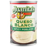 Juanita's Foods Medium Spicy Poblano Queso Blanco - 15 Ounce