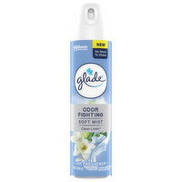 Glade Air Freshener, Odor Fighting, Soft Mist, Clean Linen, 8 Ounce