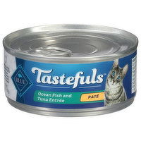 Blue Buffalo Food for Cats, Natural, Ocean Fish and Tuna Entree, Pate, Adult - 5.5 Ounce