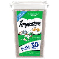 Temptations Treats for Cats, Seafood Medley Flavor, Super Value Size - 30 Ounce