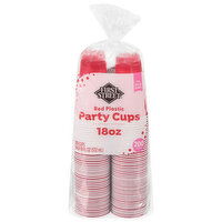 First Street Party Cups, Red Plastic, 18 Ounce - 200 Each