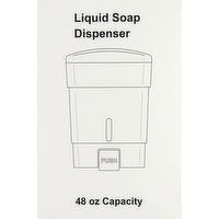 First Street Liquid Soap Dispenser, White, 48 Ounce Capacity, 1 Each