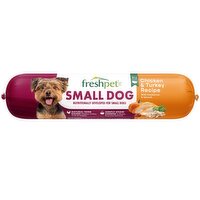 Freshpet Fresh Dog Food, Small Dog Grain Free Chicken & Turkey Recipe Roll - 1 Pound