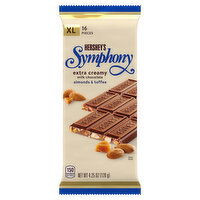 Hershey's Milk Chocolate, Almond & Toffee, Extra Creamy, XL - 4.25 Ounce