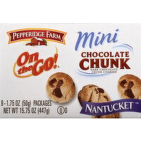 PEPPERIDGE FARM Cookies, Nantucket, Chocolate Chunk, Mini - 9 Each