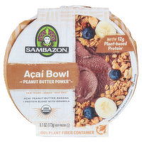 Sambazon Acai Bowl, Peanut Butter Power - 6.1 Ounce