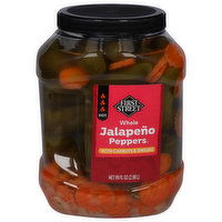 First Street Jalapeno Peppers, Whole, Hot - 99 Fluid ounce